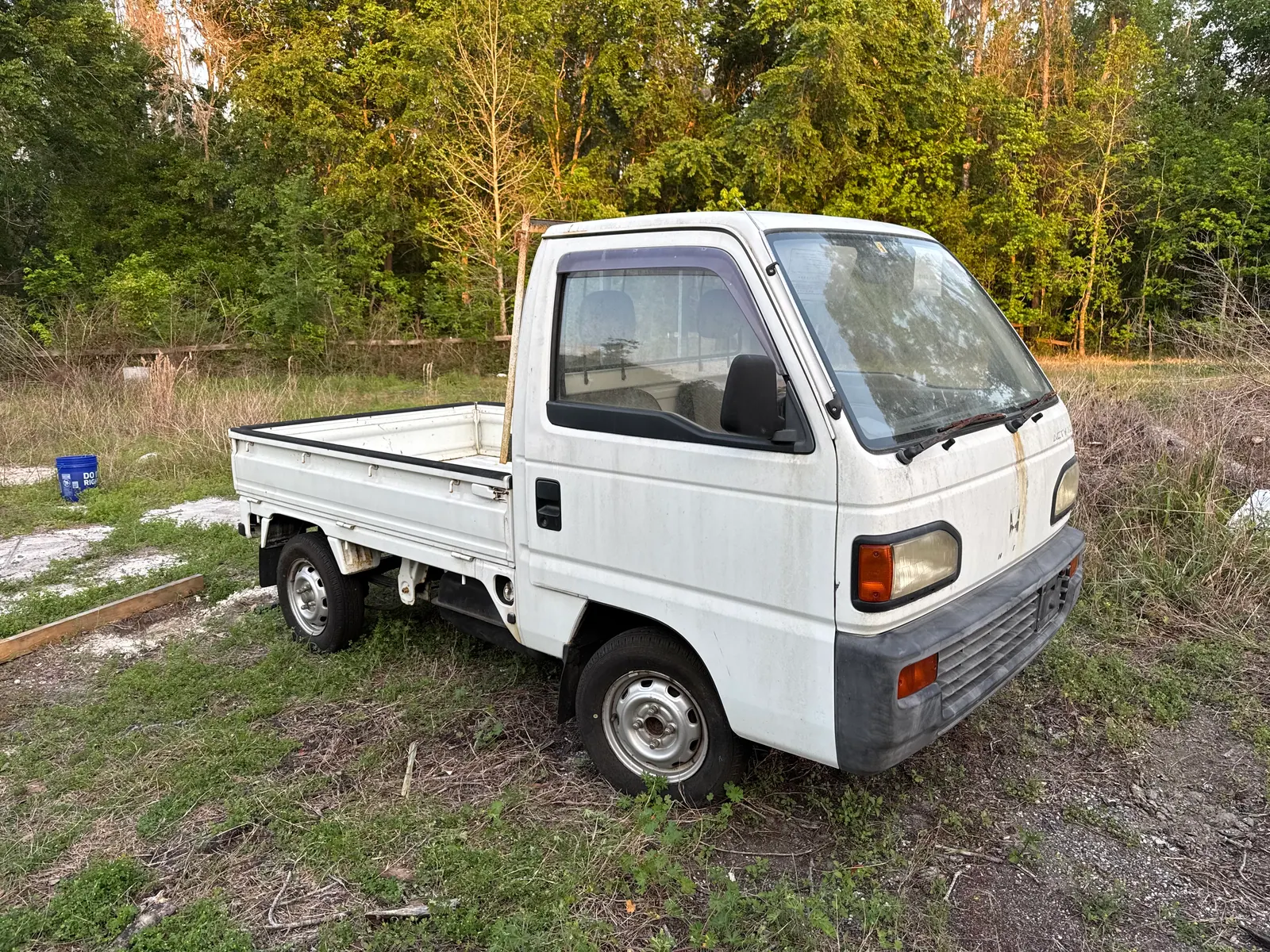 1991 Honda Acty kei mini truck bought for cash from a field in Florida